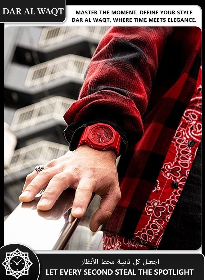 Casio G-Shock GA-2100-4A Carbon Core Guard Structure Watch - Ultra-Light Carbon Fiber Reinforced Resin, Shock Resistant, Rugged Urban Outdoor Design, Digital-Analog Display - Image 2