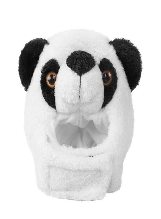 IPENNY Halloween Pet Costume Hat, Soft Plush Animal Headwear with Adjustable Straps for Small Cats & Dogs, Cute Headgear Accessories, 10-12 Inches (Panda) - Image 2