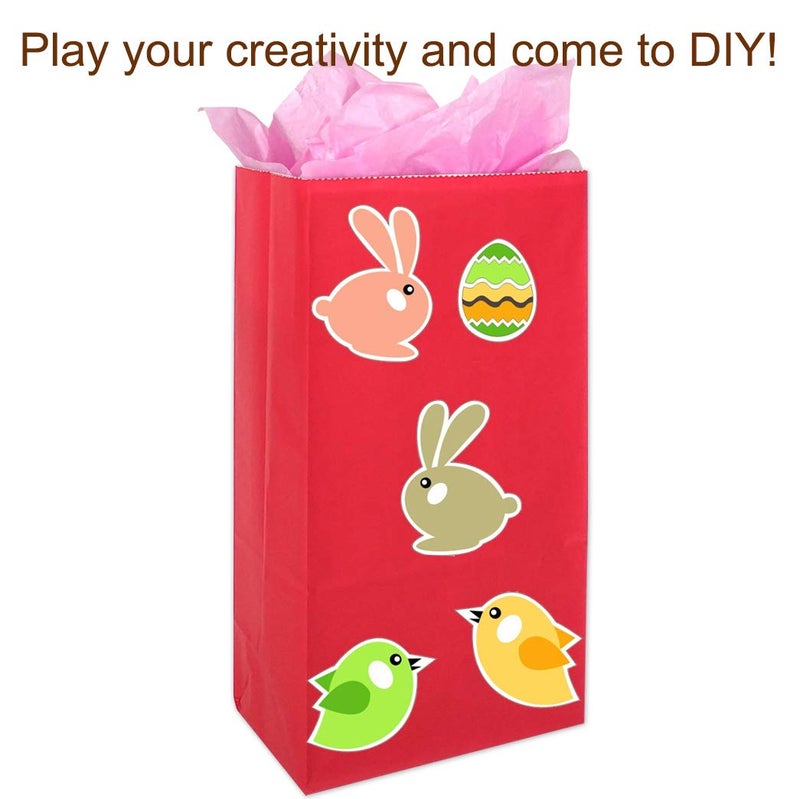 KEYYOOMY Small Red Paper Bags Red Party Goodie Bags Party Favor Bag Paper Lunch Bag (100 CT, 4.7x2.4x8.7 In) - Image 5