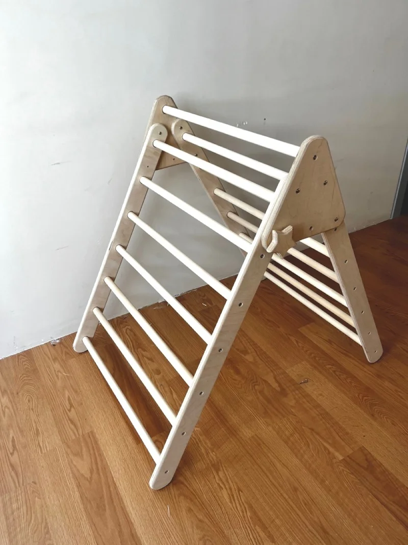 Kidoppo Medium Climbing Triangle | Montessori Climbing Ladder | Medium Size Climbing and Balance Toy | Montessori Medium Climbing Triangle for Preschool Development