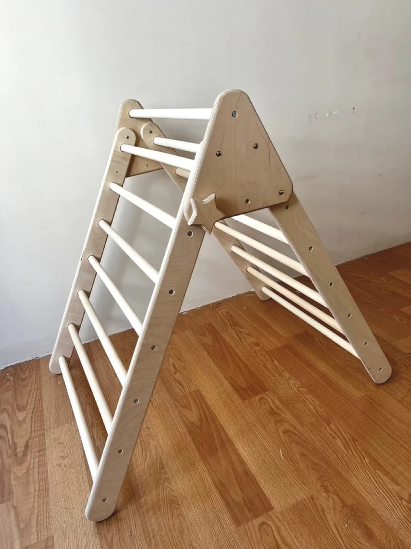 Kidoppo Medium Climbing Triangle | Montessori Climbing Ladder | Medium Size Climbing and Balance Toy | Montessori Medium Climbing Triangle for Preschool Development