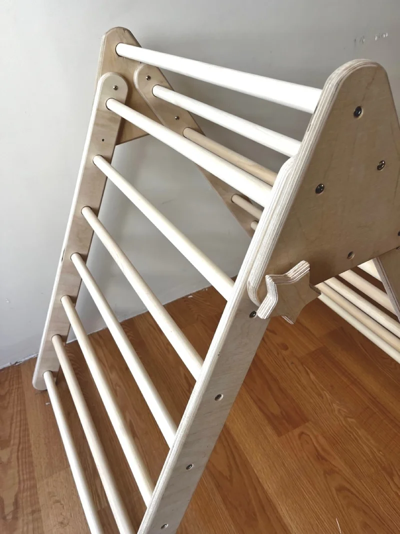 Kidoppo Medium Climbing Triangle | Montessori Climbing Ladder | Medium Size Climbing and Balance Toy | Montessori Medium Climbing Triangle for Preschool Development