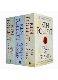 Ken Follett Century Trilogy War Stories Collection 3 Books Set (Fall of Giants, Winter of the World , Edge of Eternity)