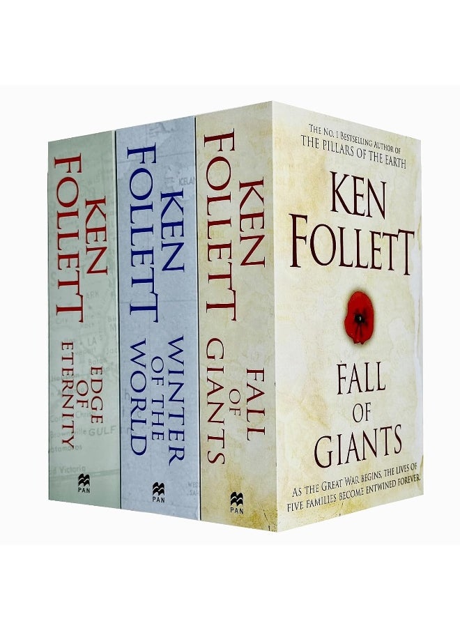 null - Ken Follett Century Trilogy War Stories Collection 3 Books Set (Fall of Giants, Winter of the World , Edge of Eternity) - Image 1