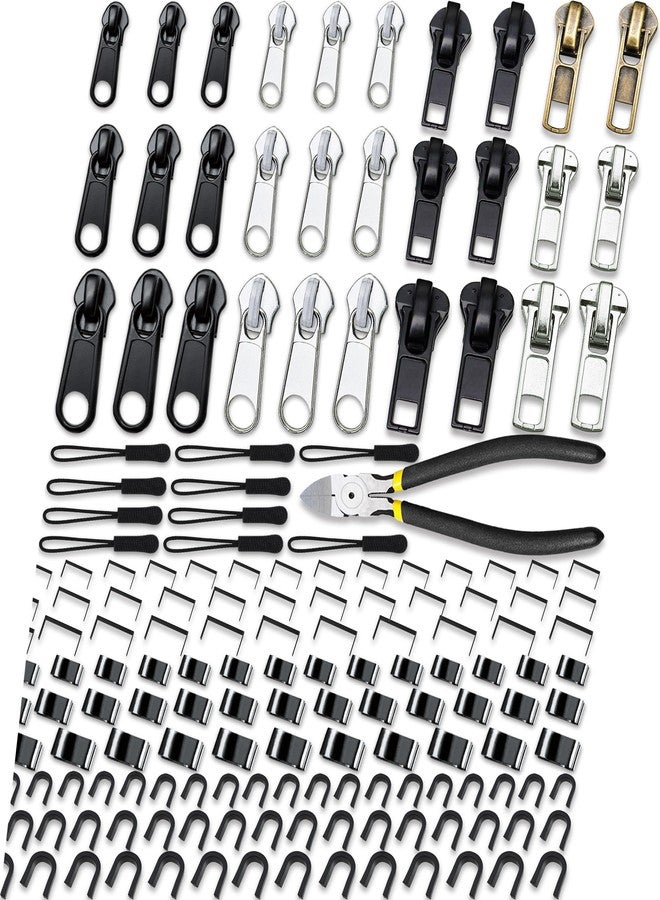 KOSOEUR Zip Repair Kit, 159 Pieces Zip Repair Set, Zip Repair Set, Zip Repair Jacket, Repair Zip (3 Sizes: #3/5/8) - Image 1