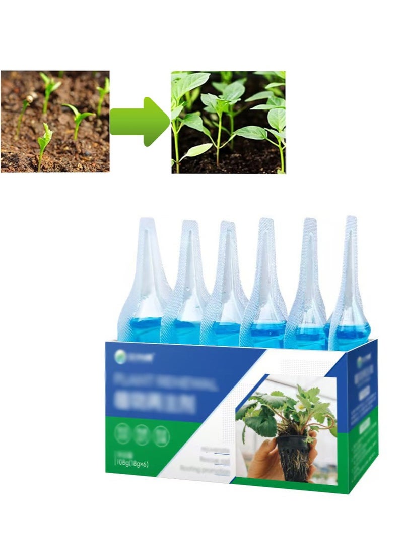 Aikanbo 6 Pieces Of Plant Regenerator，Alleviate Plant Wilting，Promote Germination And Rooting，Suitable For Soil，Garden，Fruit，Grass，Bonsai，Lawn Cuttings （18g）  - Image 1