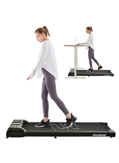 Sparnod Fitness STH-3004 Walking Pad Treadmill for Home & Office Work & Walk 100% Assembled LED Display Remote Control Non-Slip Belt Shock Reduction Space-Saving Design BT Speakers جهاز مشي قابل للطي
