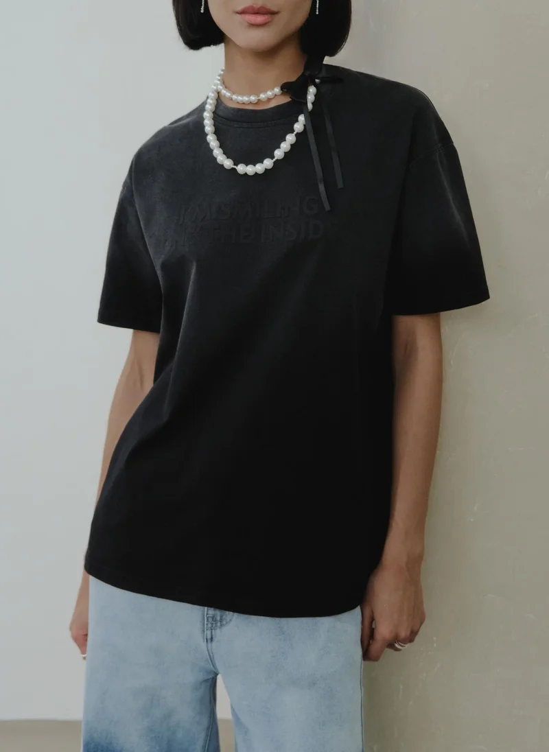 Lichi Loose T-shirt with a print