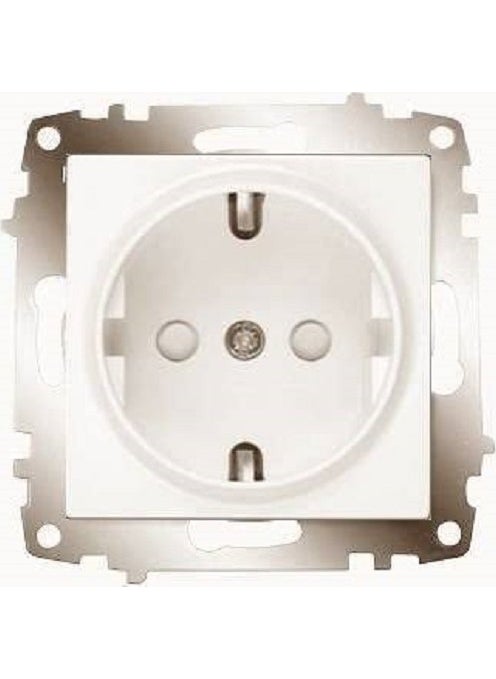 Viko - Karre Cream Grounded Socket Child Protected Mechanism - Image 1