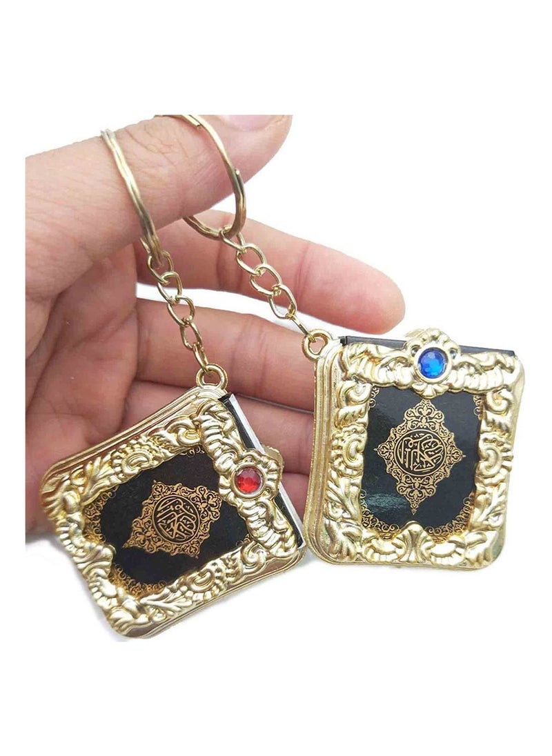 SYOSI - Traditional Prayer Beads, 33 Beads with Koran Book Keychain, laser words, mala, tasbih, stress reduction or mindfulness, help focus and stay on track of devotion, a talisman for spiritual protection - Image 1