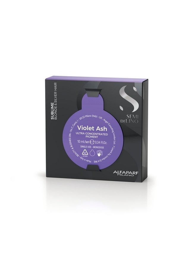 ALFAPARF MILANO Lfaparf Milano Semi Di Lino Sublime Pigments For Blonde Platinum And Silver Hair Violet Ash .21 Revives Tones And Hair Color Removes Yellow And Corrects Brassiness Floral 0.34 Fl. Oz.  - Image 2