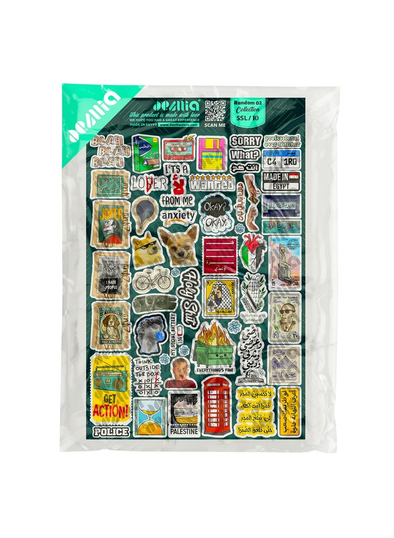 ديزليا ملصقات وإستيكرات لاب توب - SSL/10 - كوليشكن عشوائي2 - للابتوب والموبايل والكمبيوتر - Image 3