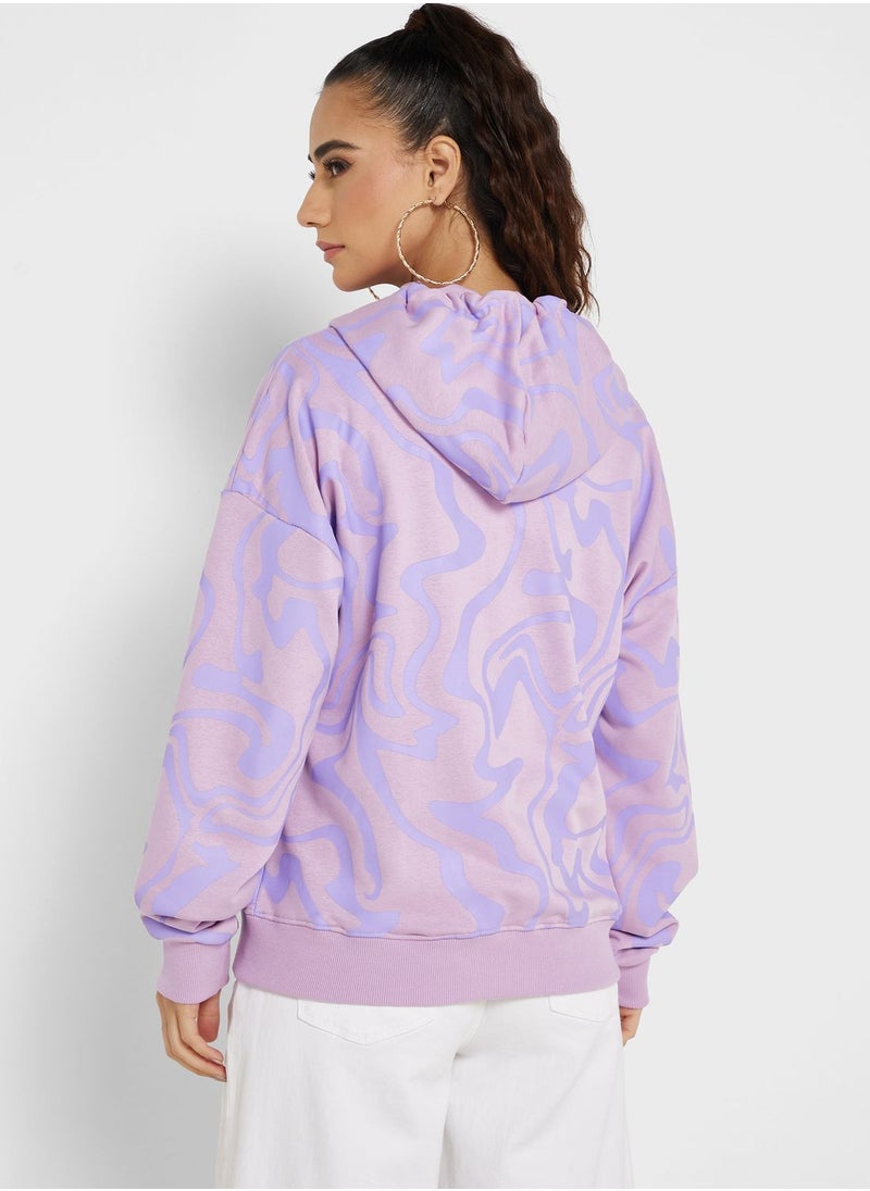 Ginger - Graphic Zip Thru Hoodie - Image 1