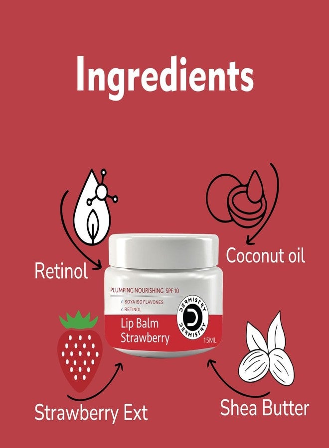 Dermistry Coffee Exfoliating Lightening Brightening Lip Scrub Natural Sugar Coconut Oil Damage Repair & Healing for Men Women (Coffee Lip Scrub & Strawberry Lip Balm Pack of_2 - Image 2