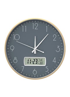 class ClassPro Metal Frame Wall Clock 35cm With Calendar 