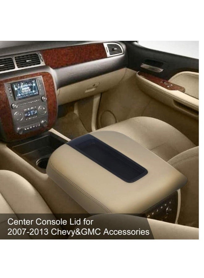Armrest Cover for GMC Yukon and Chevrolet Tahoe 2007-2014 Beige Synthetic Leather Easy Installation - Image 3