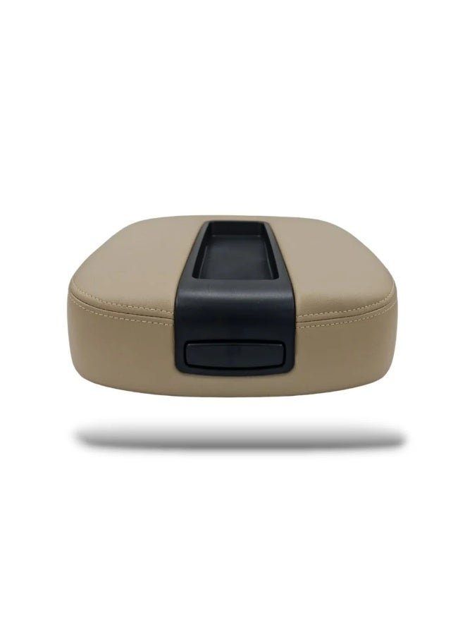Armrest Cover for GMC Yukon and Chevrolet Tahoe 2007-2014 Beige Synthetic Leather Easy Installation - Image 4