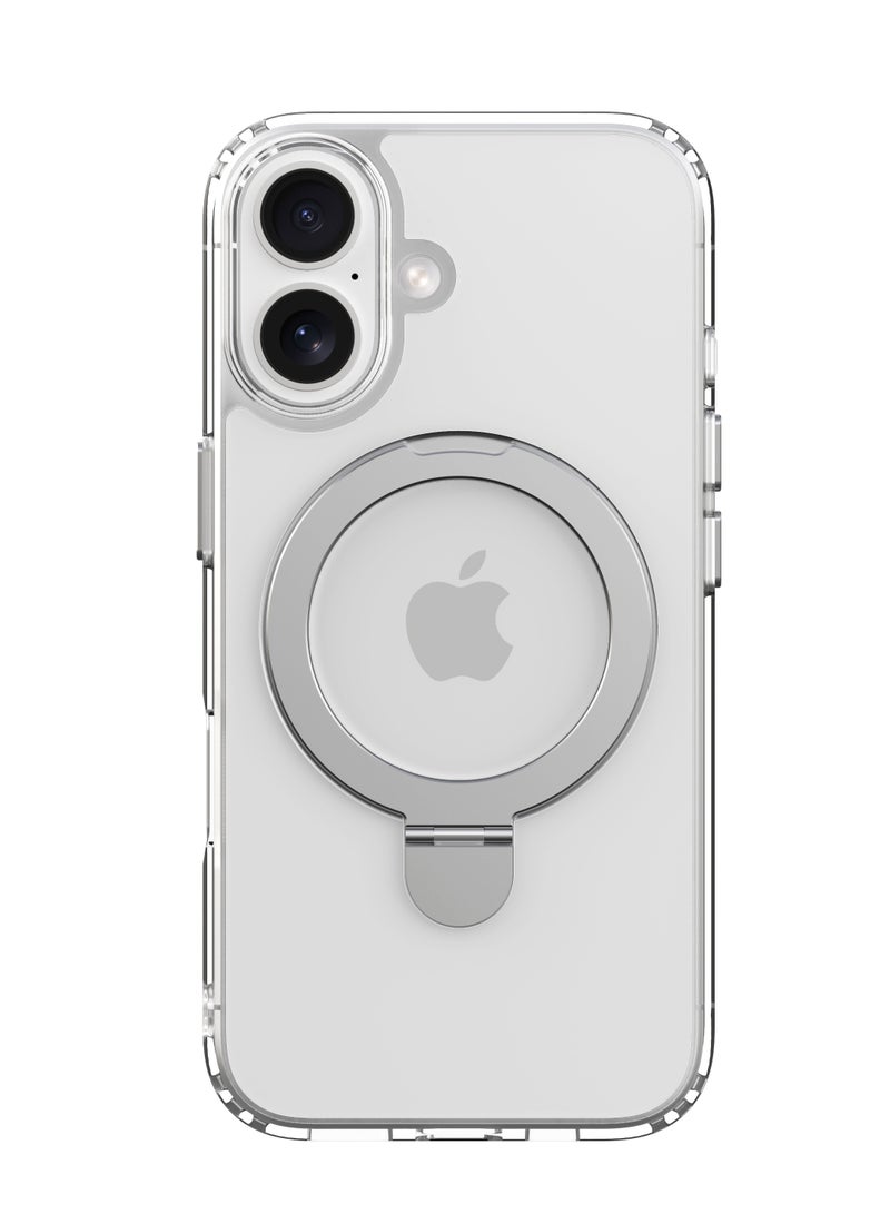 devia iPhone 16 MagSafe Clear Grip Case [iPhone 16 Case] ​​Drop tested from a height of 2 meters; Made of premium TPU+PC materials with a built-in metal magnetic bracket - Image 1