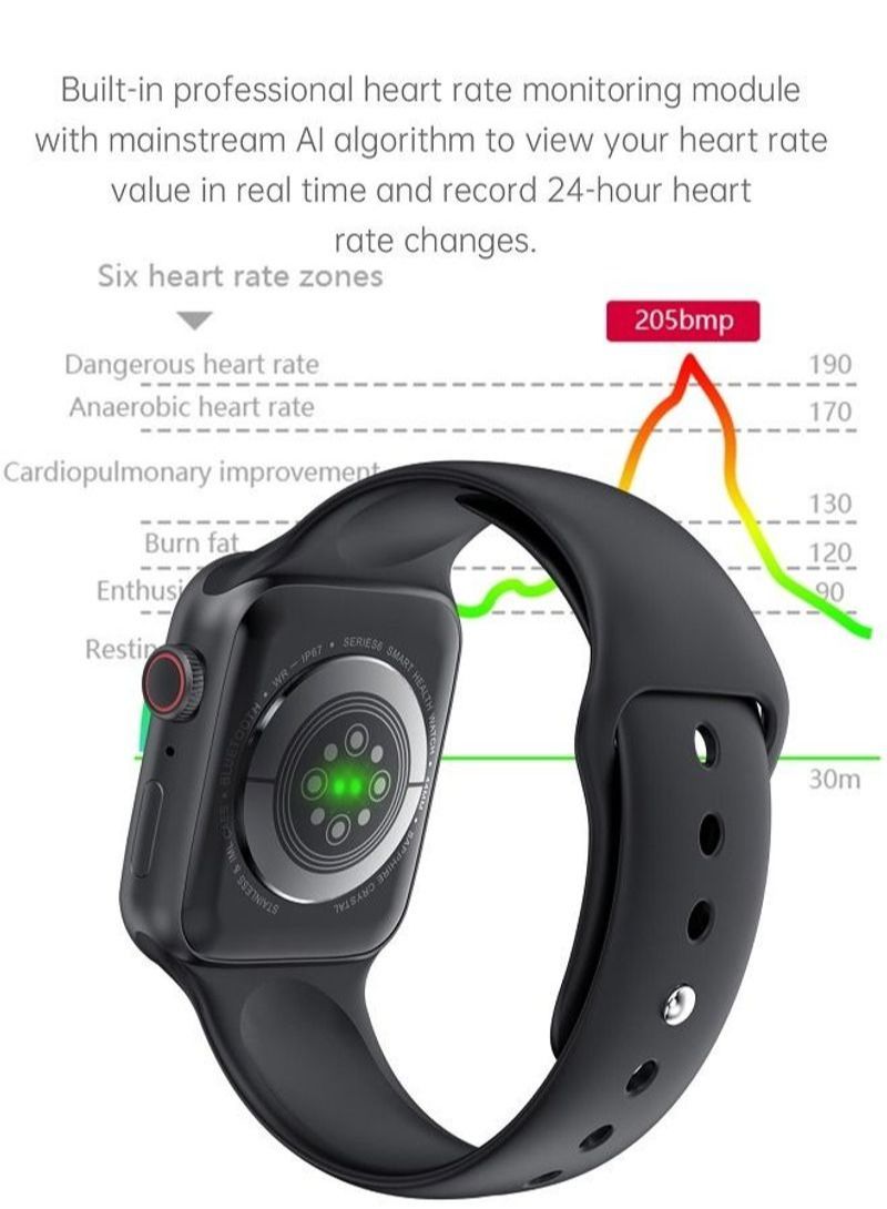 NIBEMINENT HW22 Pro Max Fitness Smartwatch for IOS Android Black - Image 2