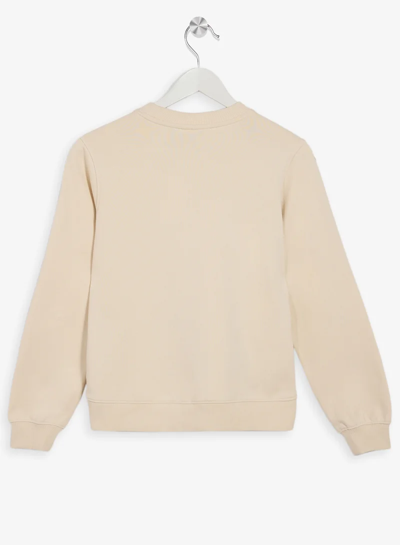 كالفن كلاين جينز كنزة صوفية برسومات شبابية