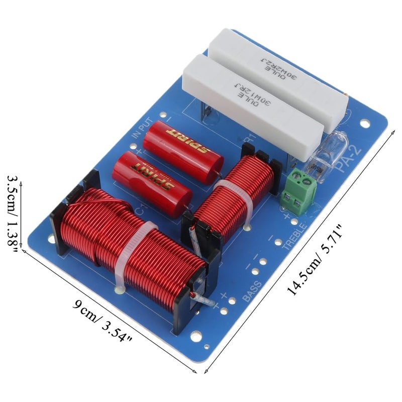 2 Way Crossover Filter Audio Frequency Divider For Home Speaker Amplifier System - Image 5