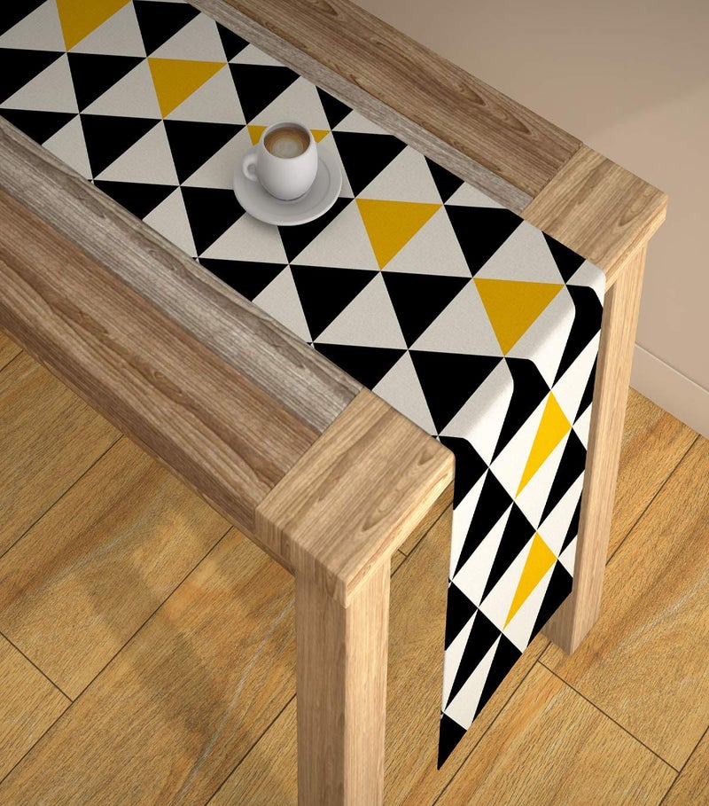 AEROHAVEN™ Abstract Multicolour HD Digital Premium Modern 6 Seater Table Runner Cloth - TR-08 - (Multicolor, 13 x 72 Inch) - Image 5