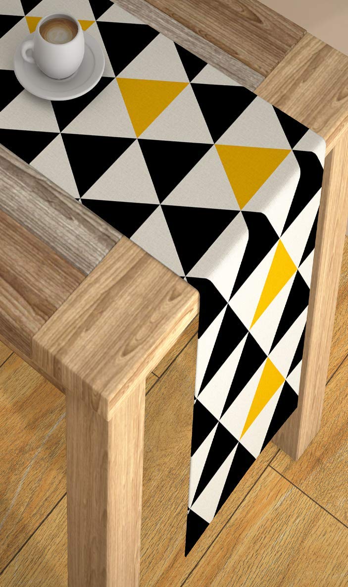AEROHAVEN™ Abstract Multicolour HD Digital Premium Modern 6 Seater Table Runner Cloth - TR-08 - (Multicolor, 13 x 72 Inch) - Image 2