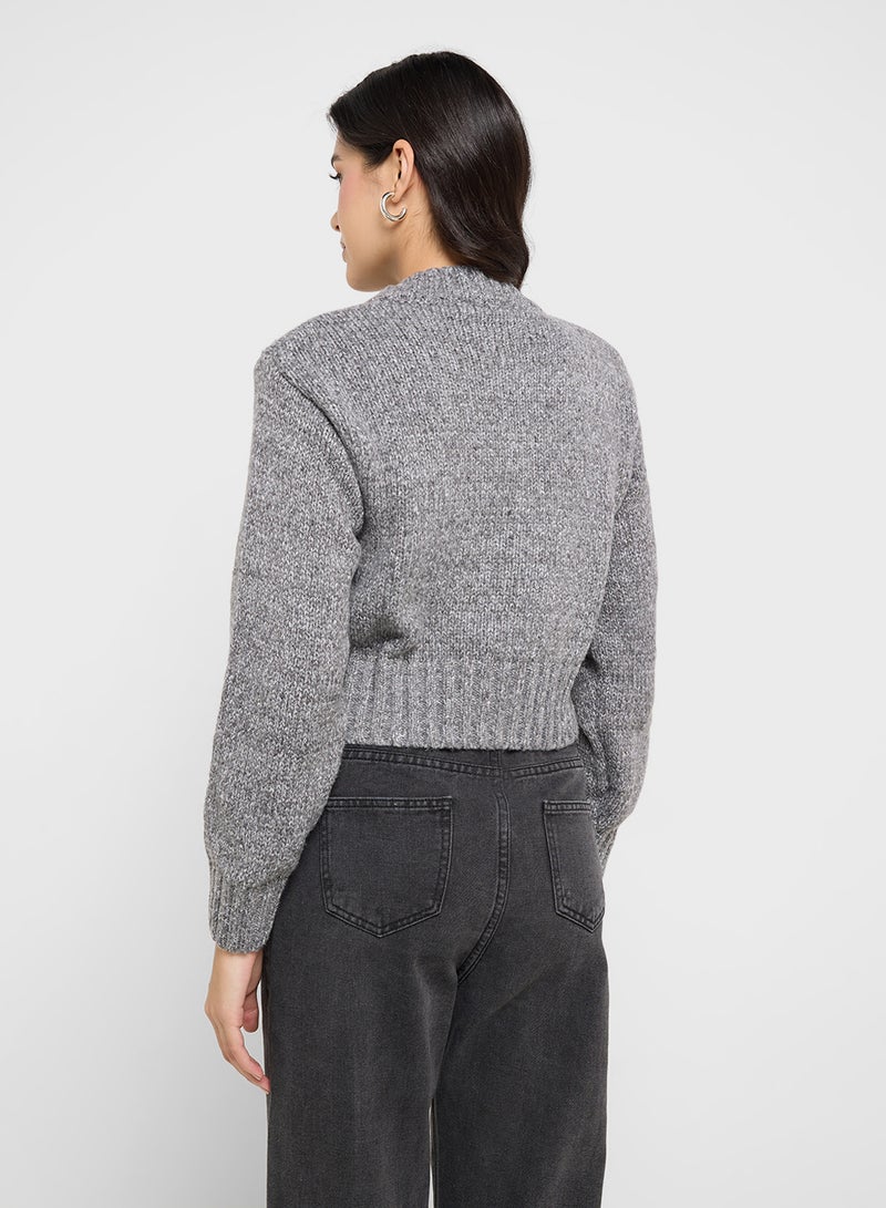 Ginger Shimmer Metallic Melange Sweater  - Image 2