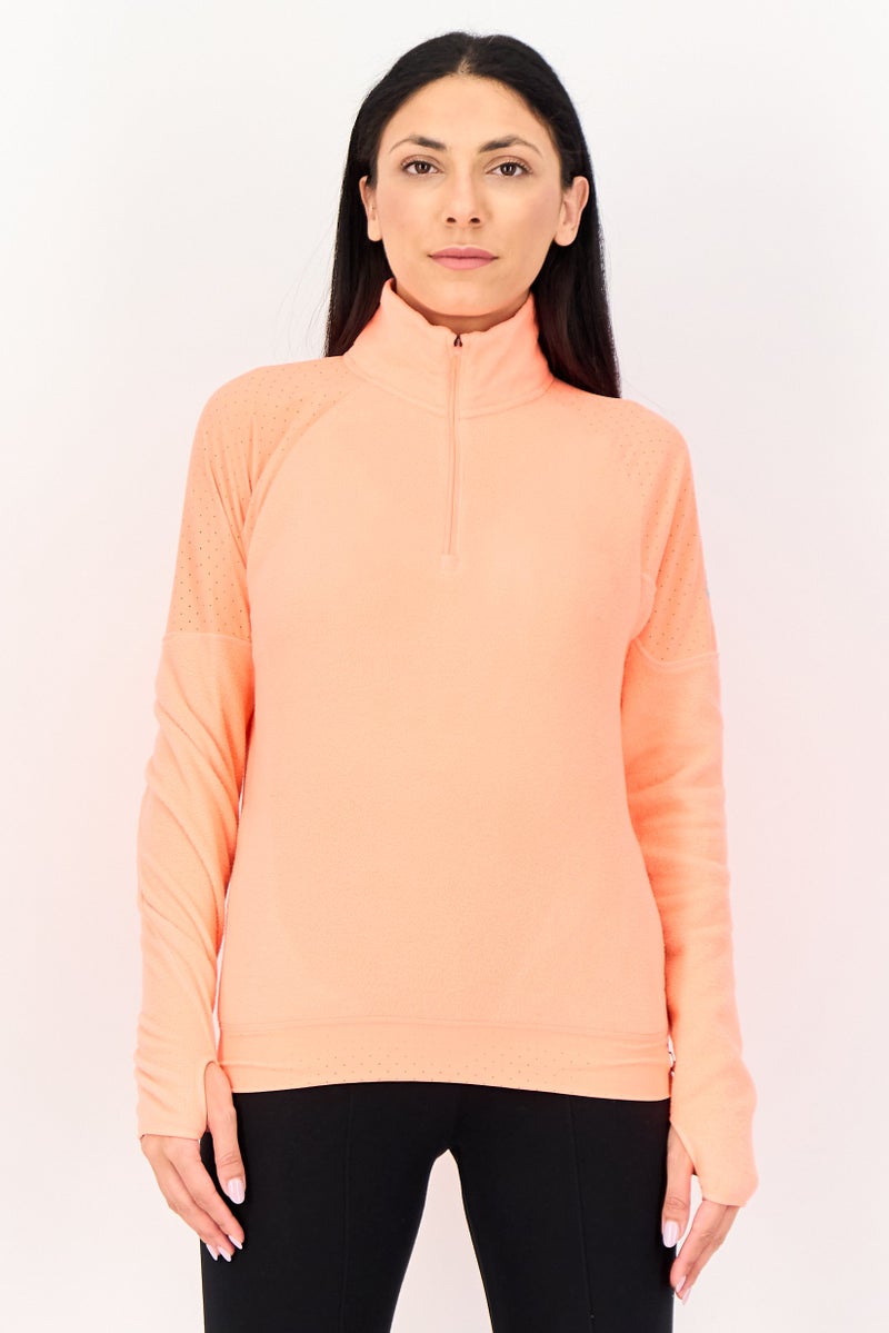 Nike Women Standard Fit Long Sleeve Outdoor T-Shirt, Bright Orange - Image 1