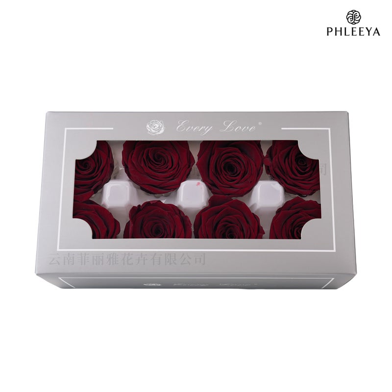 Eternal Flower Rose Flower Head Diy Material 4-5Cm8 Finished Bouquet Gift High Sense Dried Flowers Flowers - Image 1