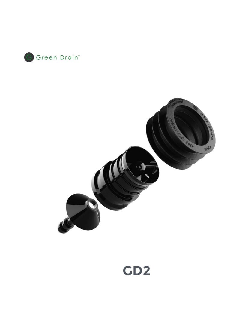 G Green Drain مانع تسرب مصيدة الصرف الصحي G Green بدون ماء، 2 بوصة - Image 4