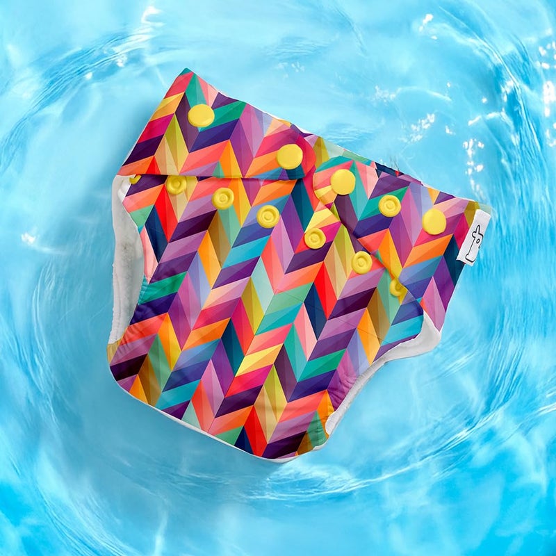 SuperBottoms Swimming Diapers for Babies & Toddlers - Reusable & Adjustable Swim Diapers - Washable Cloth Diapers - Skin Friendly Fabric - Easy to Clean - Fits 3M - 3Y - Image 4