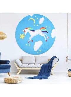 Thoraya Round Printed Beach Picnic Towel Blanket Fiber Yoga Fitness Carpet Home Decor(cartoon 8)  - Image 5