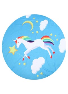 Thoraya Round Printed Beach Picnic Towel Blanket Fiber Yoga Fitness Carpet Home Decor(cartoon 8)  - Image 1