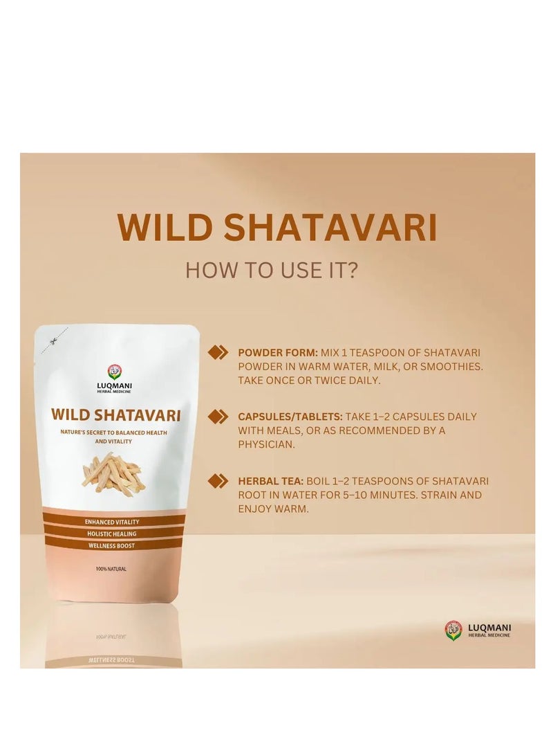 Luqmani Herbs Wild Shatavari Asparagus Sitawar 100 Gm Raw  - Image 4