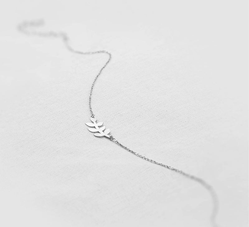 Minza “Wheat” Women’s Silver Anklet, Sterling Silver 925 Wheat Pendant, Adjustable Chain Anklet, Jewelry for Casual & Special Occasion - Image 5