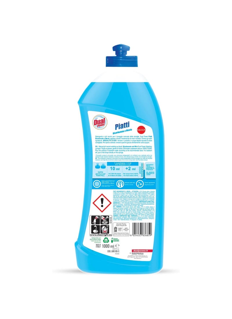 Dual Power Dishwashing Liquid Bicarbonate & Mint - Image 2