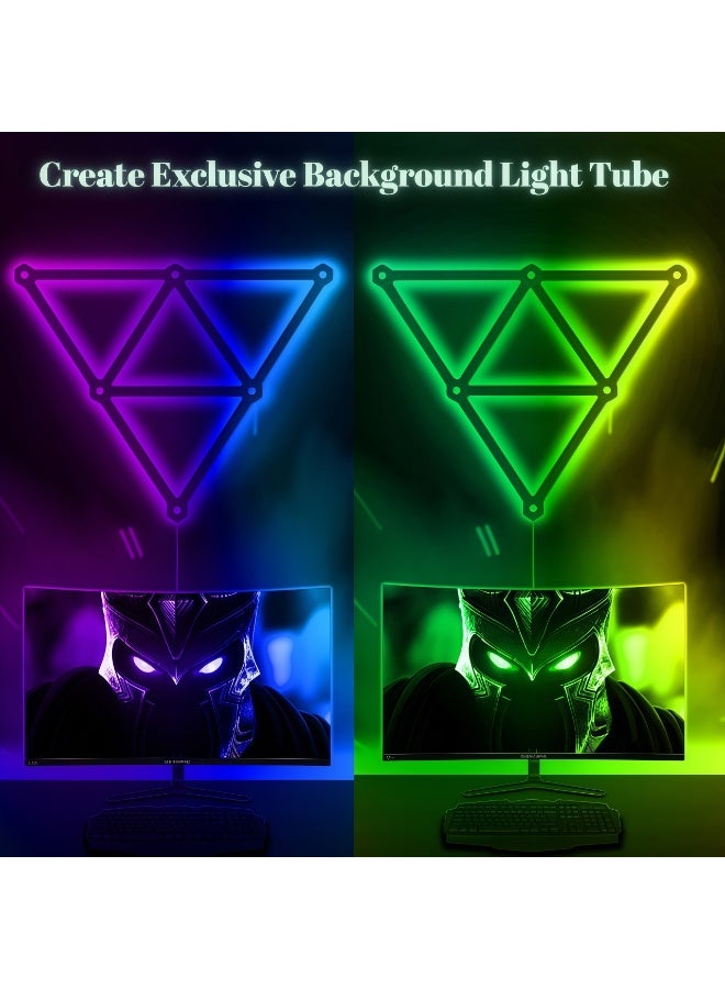 McDou Smart WiFi RGB LED Light Strip - 16 million colors, music sync, 40+ dynamic modes, compatible with Alexa and Google Assistant, for game room, bedroom, computer setup (9-piece set) - Image 2