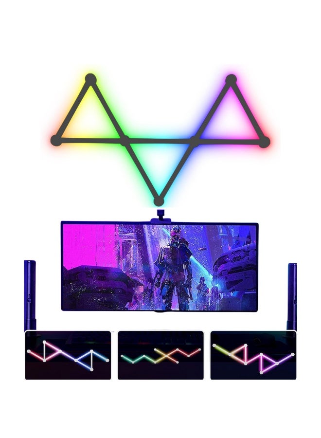 McDou Smart WiFi RGB LED Light Strip - 16 million colors, music sync, 40+ dynamic modes, compatible with Alexa and Google Assistant, for game room, bedroom, computer setup (9-piece set) - Image 1