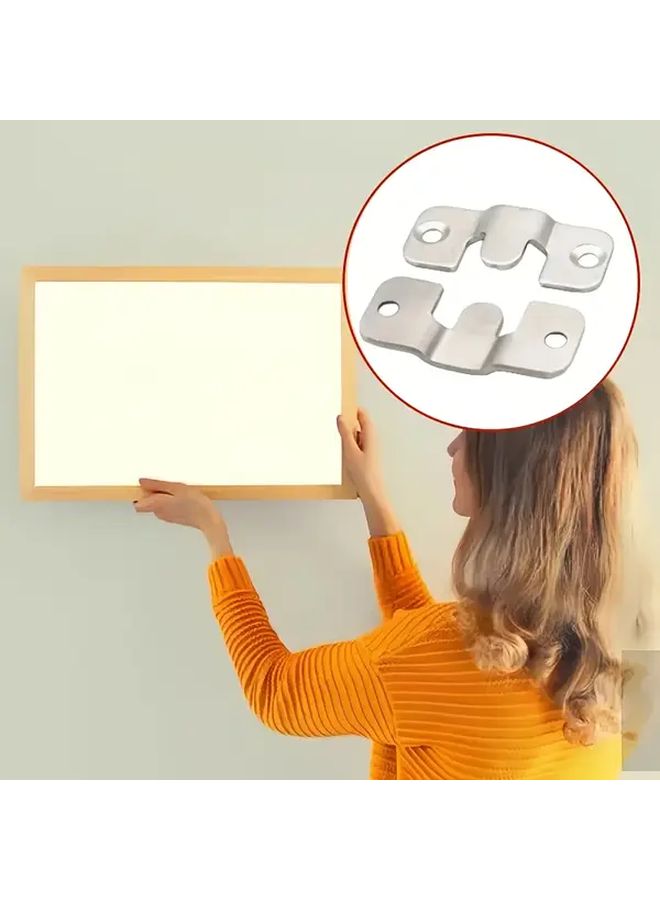 8 قطع مجموعة موصل مشابك تعليق إطار الصور DIY لديكور المنزل اكسسوارات الأجهزة - Image 5
