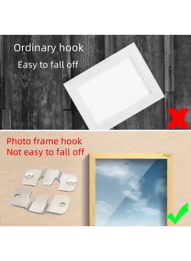 8 قطع مجموعة موصل مشابك تعليق إطار الصور DIY لديكور المنزل اكسسوارات الأجهزة - Image 2