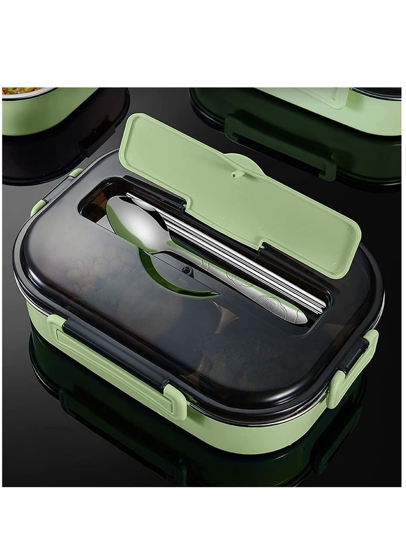 ALMUFARREJ Stainless Steel Lunch Box With Soup Bowl Spoon And Chopsticks For Kids And Adults  - Image 4