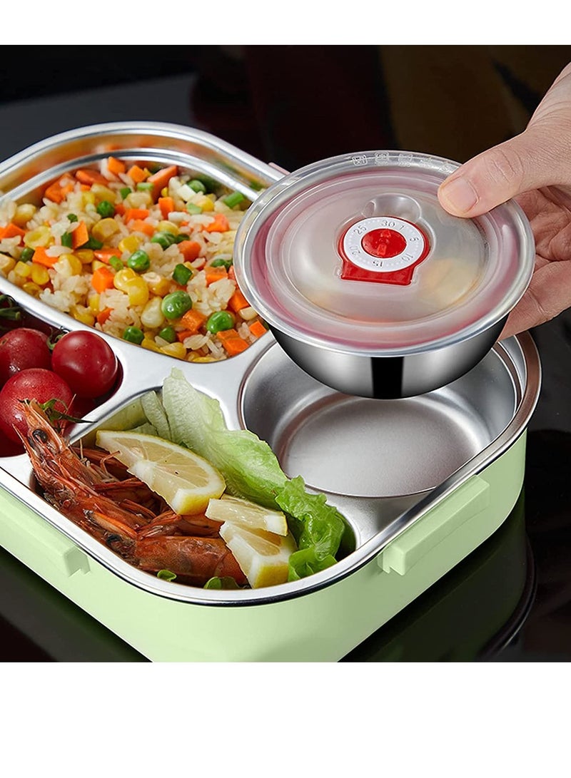 ALMUFARREJ Stainless Steel Lunch Box With Soup Bowl Spoon And Chopsticks For Kids And Adults  - Image 3