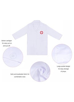 TOY GARDEN Doctor Costume for Kids and Adults – White Doctor Coat Suit for Halloween, Career Day & Cosplay – Medical Halloween Dress-Up  - Image 2