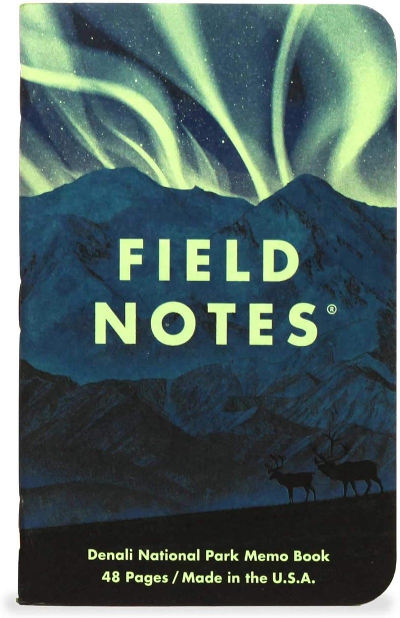 Field Notes : National Parks Series (Series E - Denali, Cuyahoga, Olympic) - Graph Paper Memo Book 3-Pack - 3.5 x 5.5 Inch - Image 2