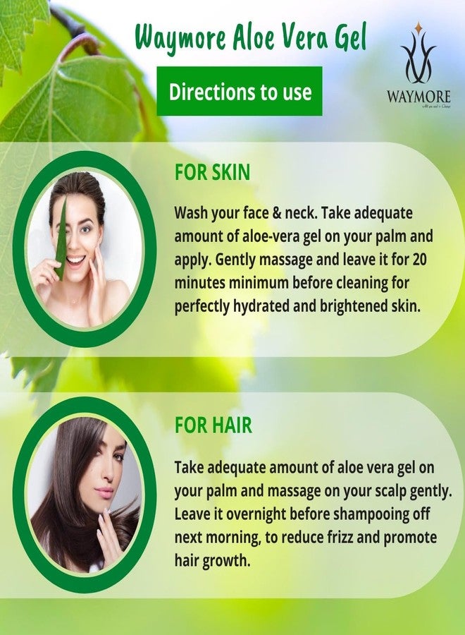 Waymore Aloe Vera Gel (Pure), 100ml, For All Skin and Hair Types, For Young and Radiant Skin - Image 4