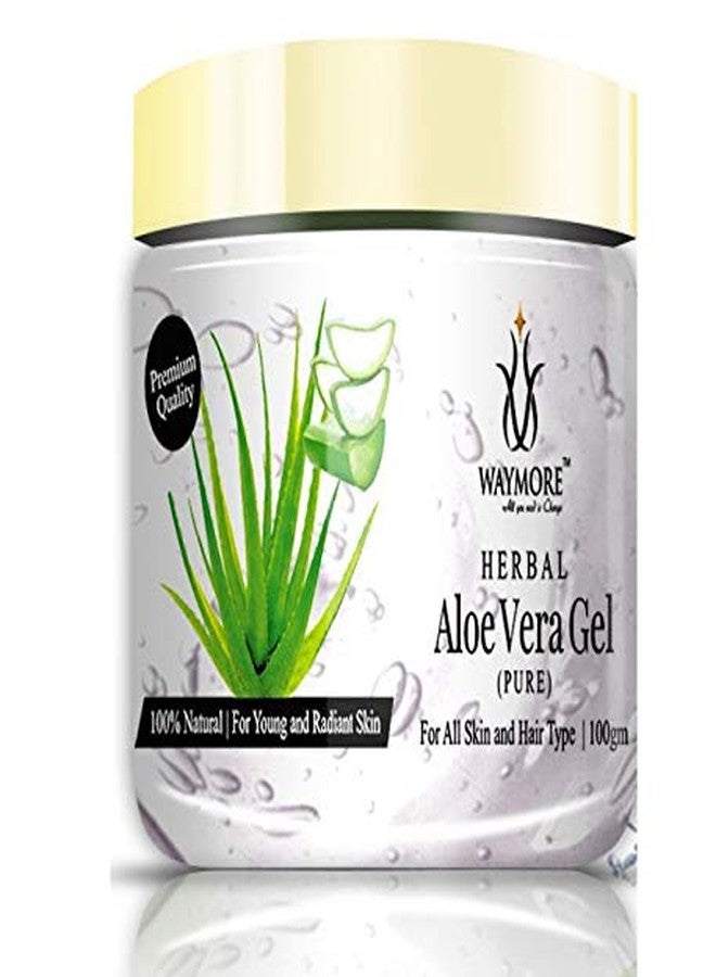 Waymore Aloe Vera Gel (Pure), 100ml, For All Skin and Hair Types, For Young and Radiant Skin - Image 1