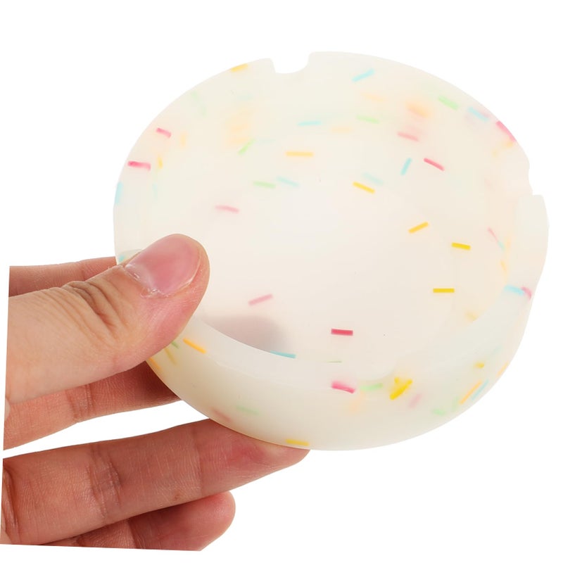 2Pcs Retro Style Glow In The Dark Ashtray Large Capacity Silicone Soot Bowl Home Decor - Image 5