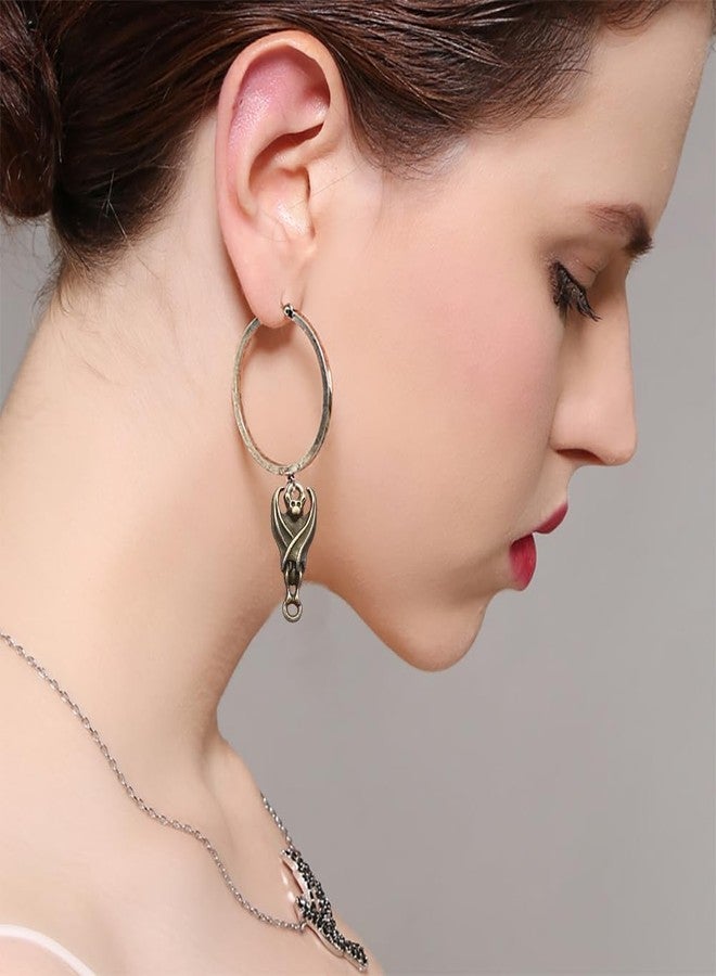 metulip 100Pcs Gothic Bat Beads Halloween Metal Alloy Flittermouse Vintage Flying Bat Beads for Bracelets Jewelry Making DIY Keychain - Image 5