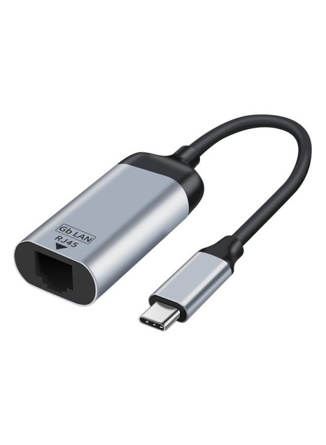 Type-c To Hdtv Adapter For 4k60hz Hd Video Transmission Vga/mdp/gb/mdp Screen Projection High-definition Digital Converter-Color:Generation C Revolution RJ45 Female Gigabit Short Line - Image 1